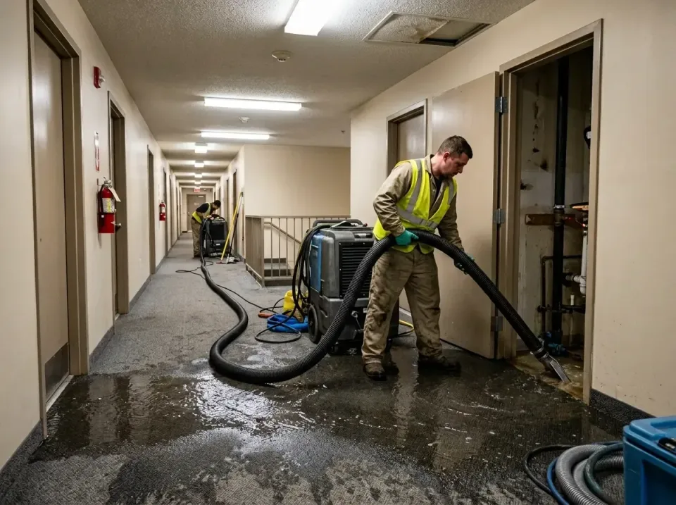 multi-unit-apartment-hallway-f-005 — frequently asked questions, Emergency Burst Pipe Water Extraction & Removal in Rockvill…